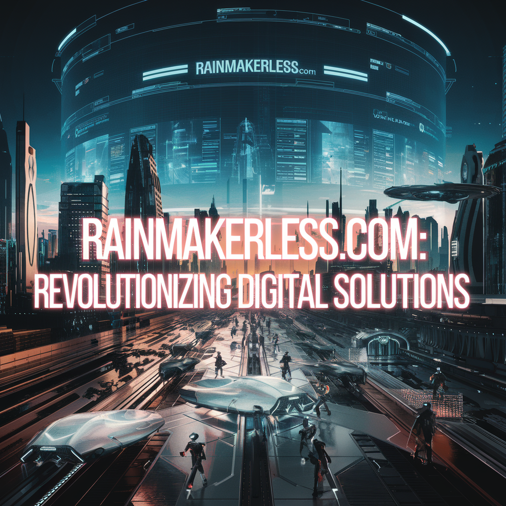 Homepage interface of rainmakerless.com with its features and tools